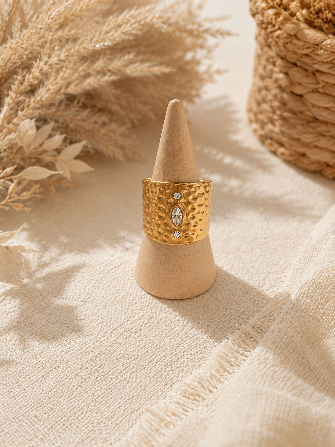Bague sertie