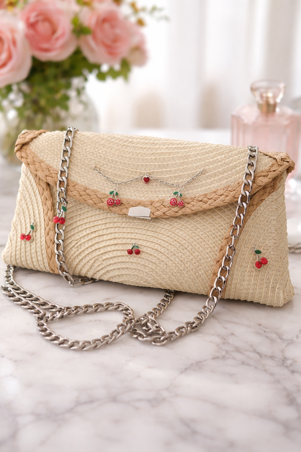 Pochette cerise