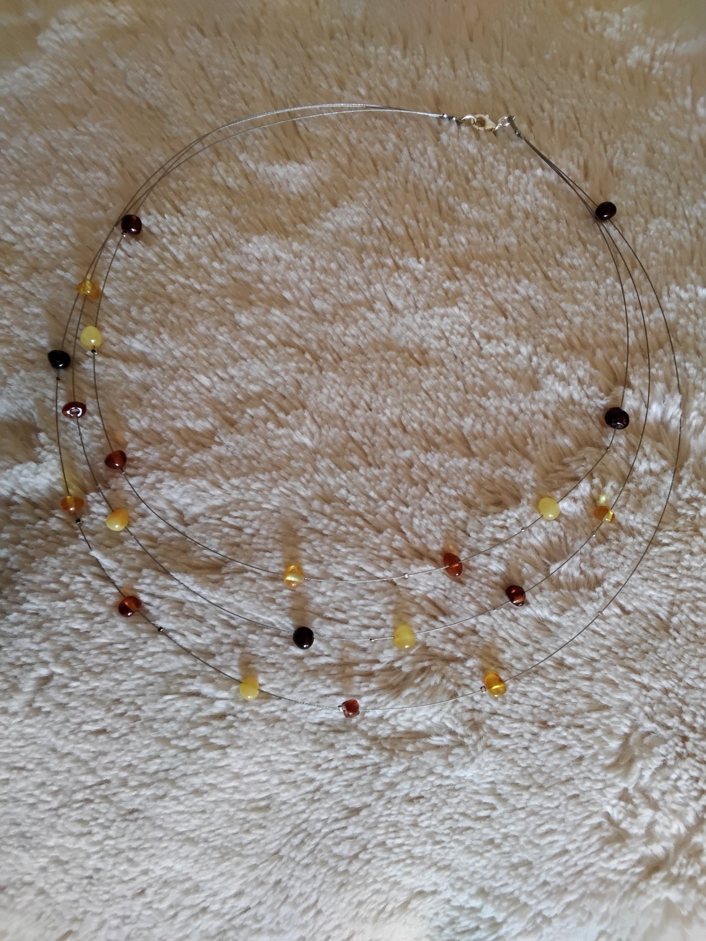 Collier trio d'ambre