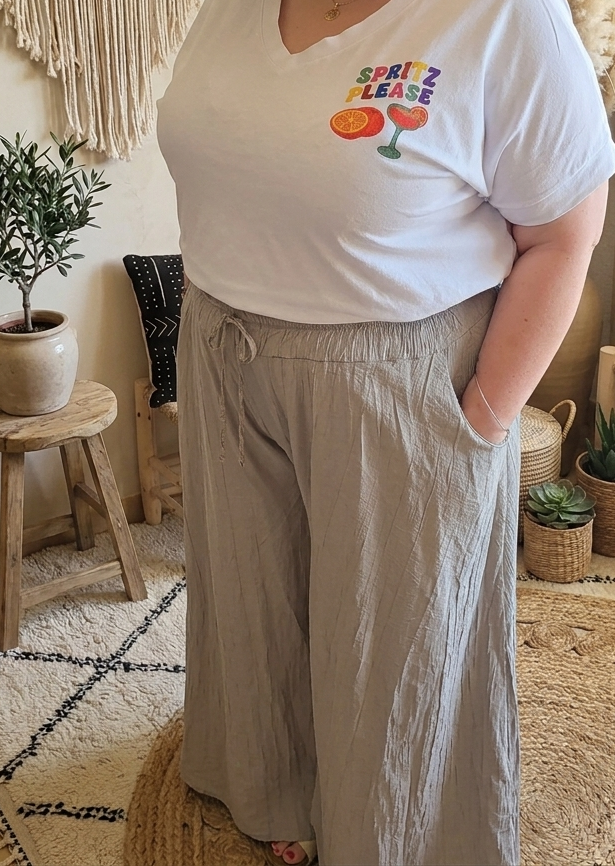 Tee-shirt col V Spritz Please