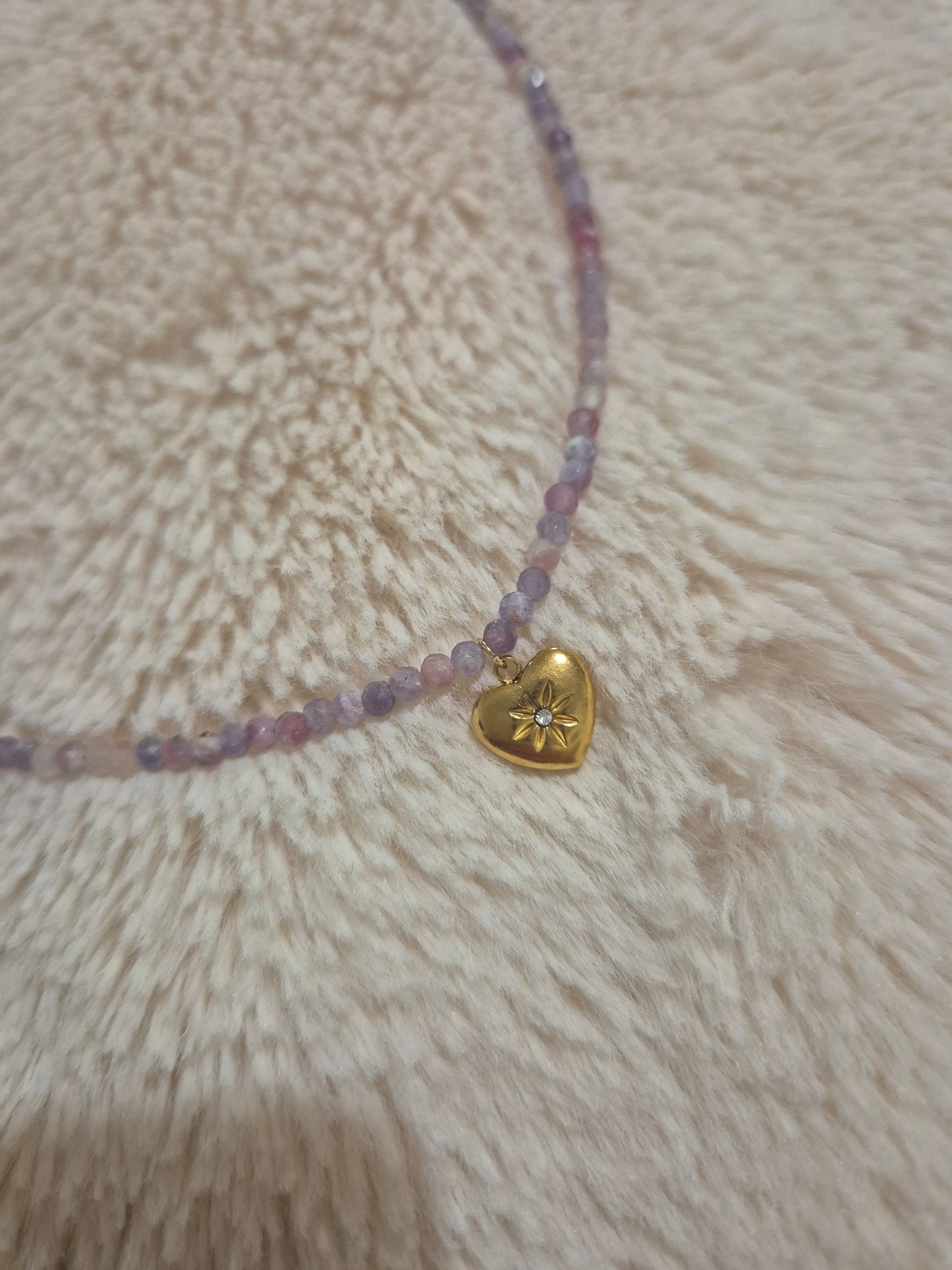 Cœur d’Aurora Collier aux pierres de tourmaline