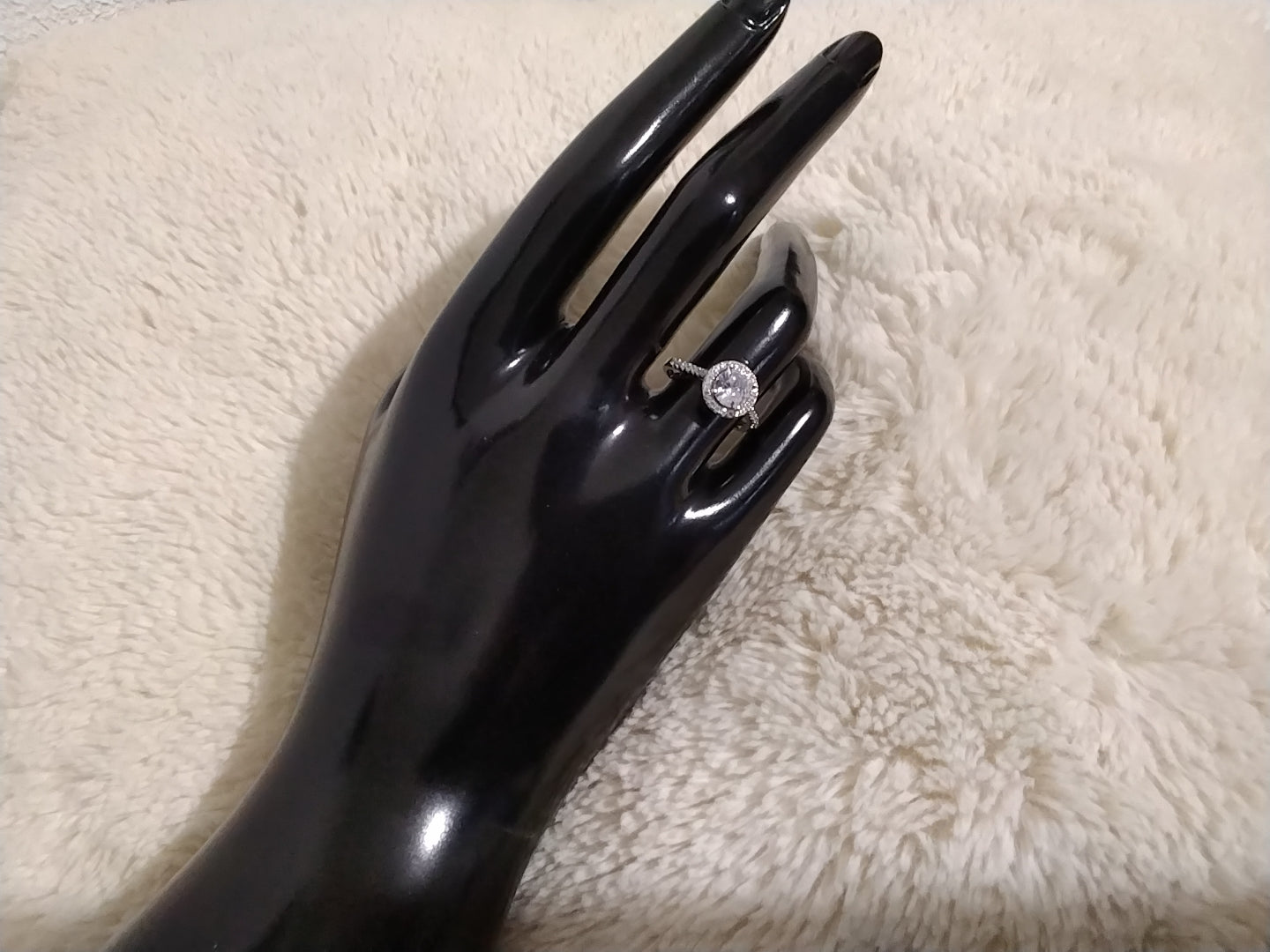 Bague cercle scintillant