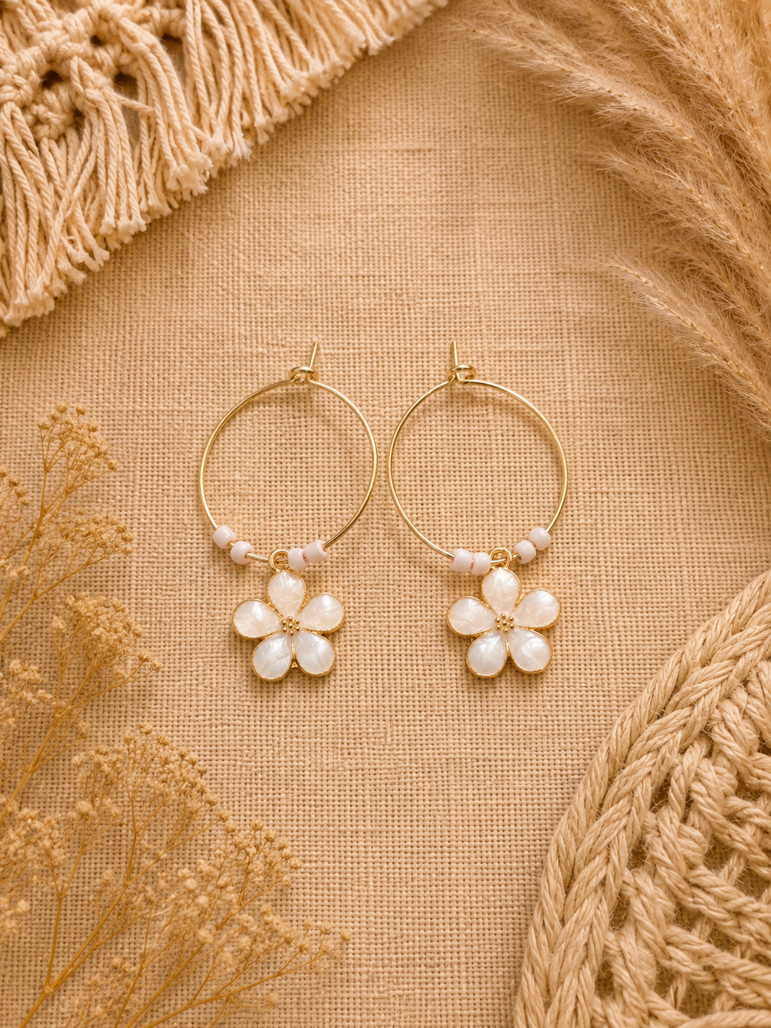 Boucles d’oreilles fleur