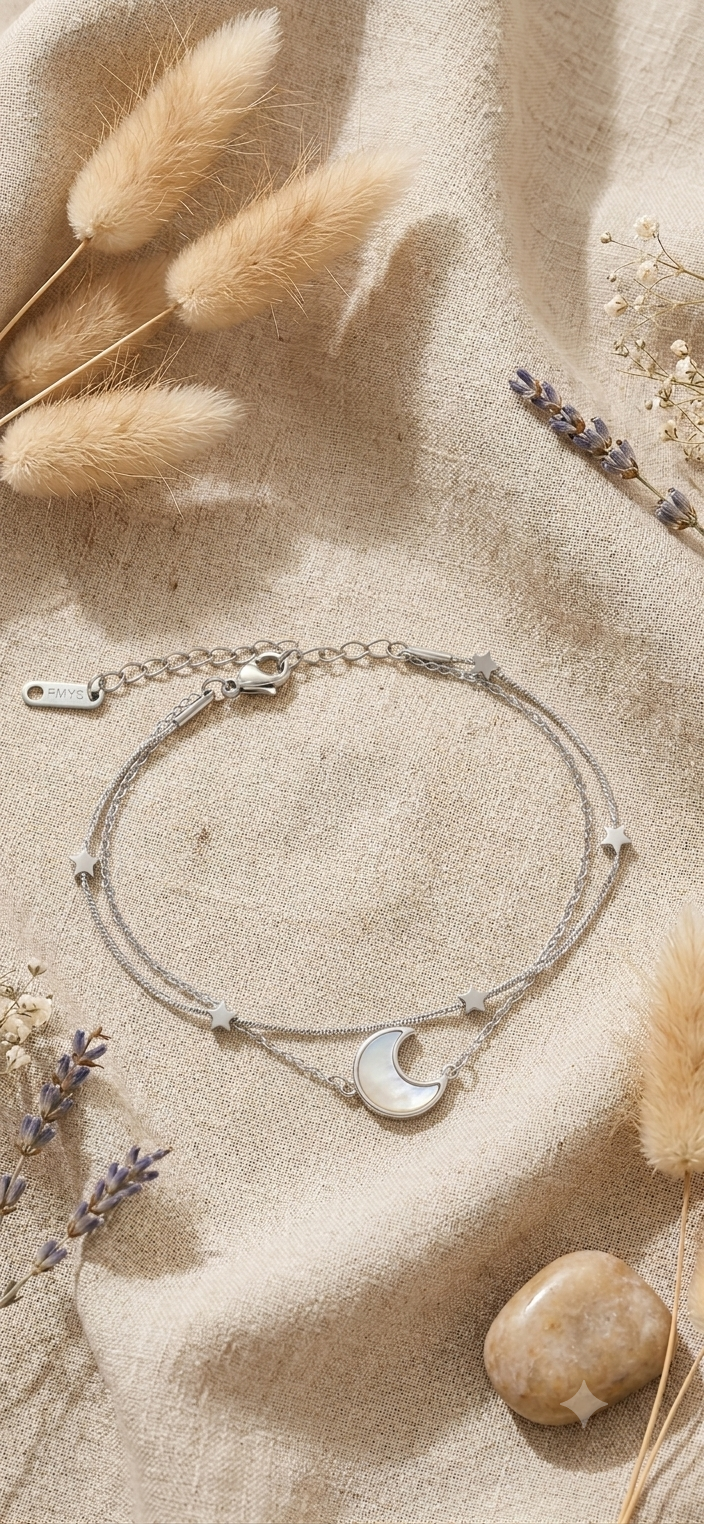Bracelet double lune
