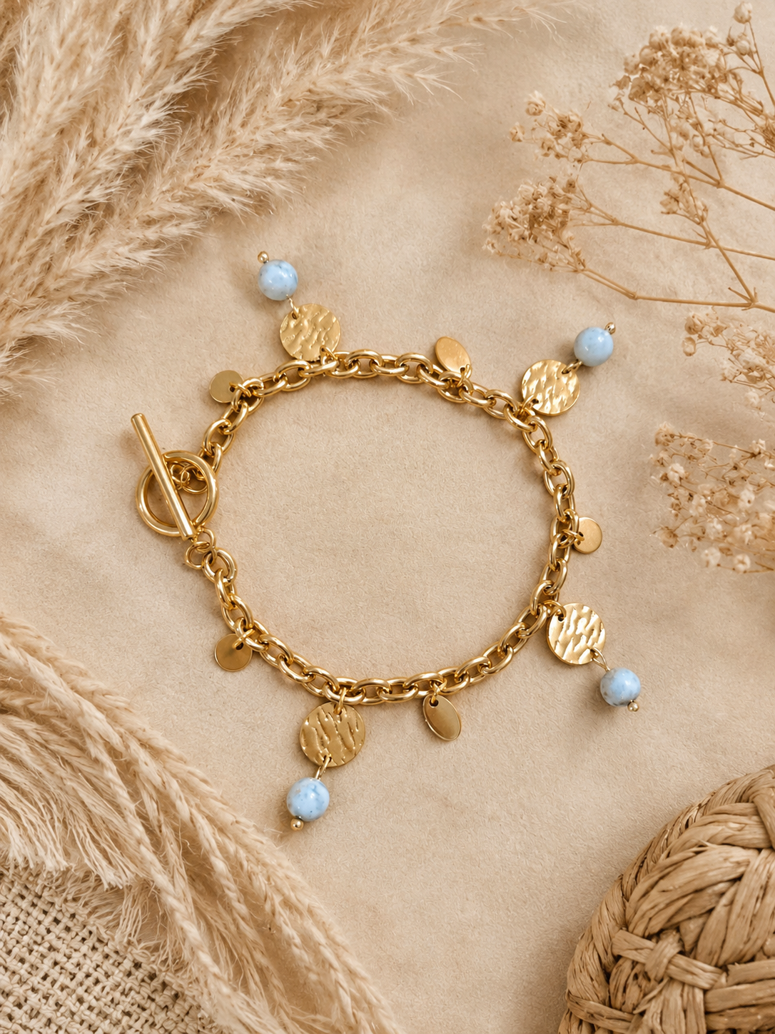 Bracelet fermoir Toogle Larimar