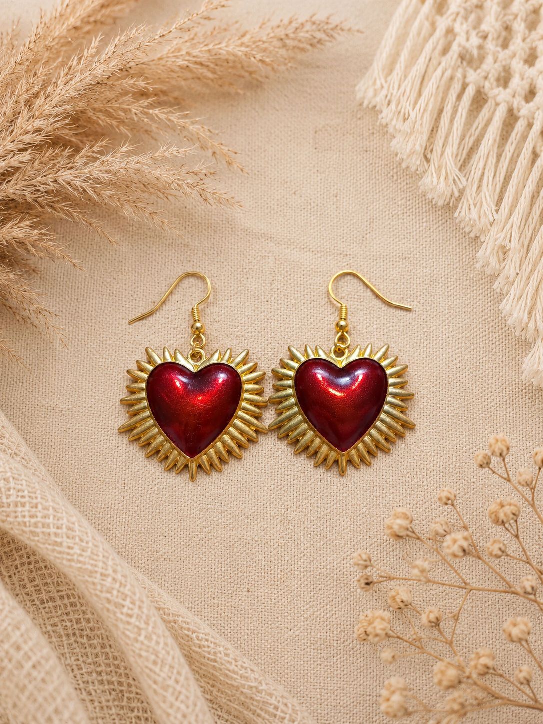 Boucles d’oreilles coeur