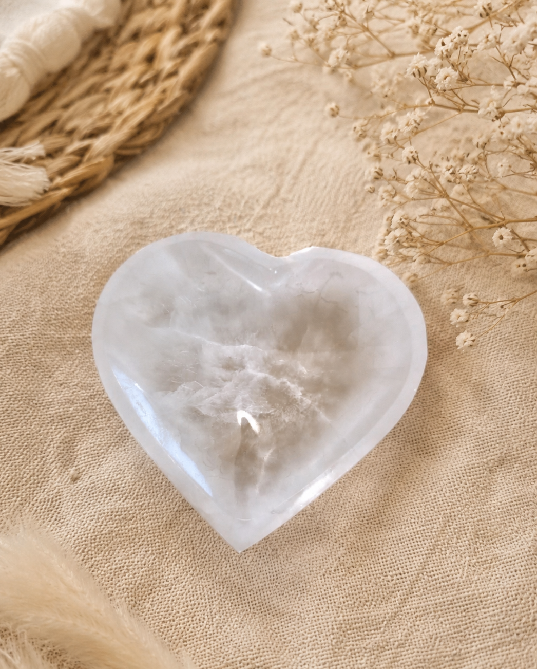 Coeur en sélénite