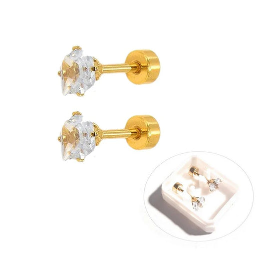 Boucles d' oreilles enfant coeur