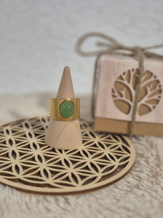Rayon d’aventurine bague