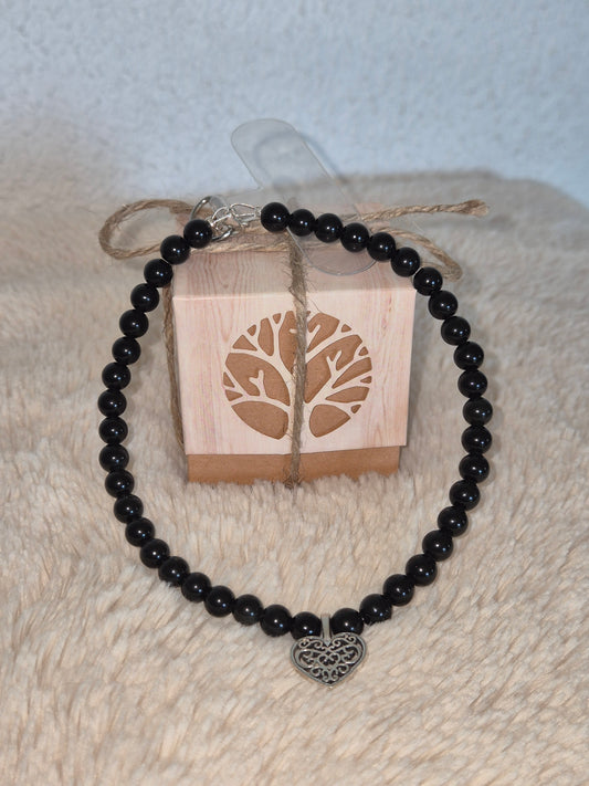 Cœur nocturne bijoux de portable