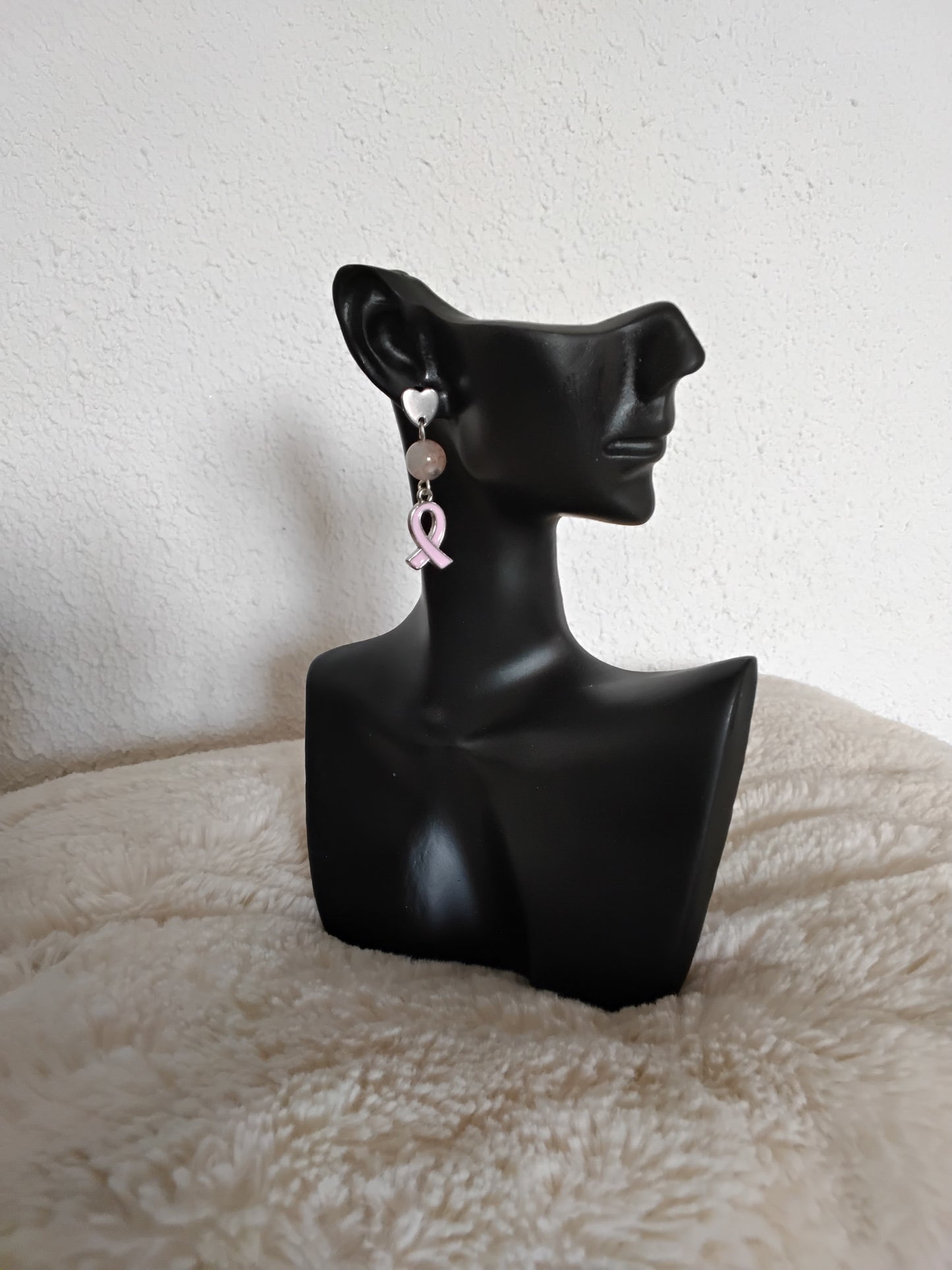Élégance florale – Boucles en Agate Fleur de Cerisier
Octobre rose