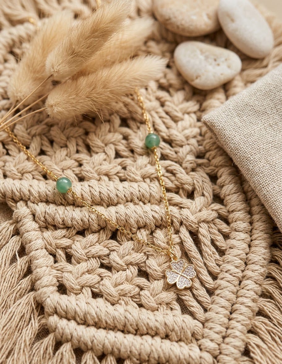 Collier aventurine verte