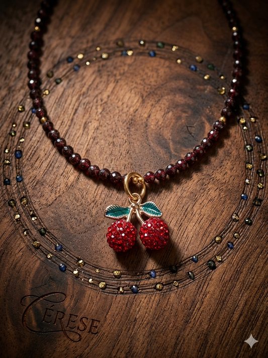 Collier grenat
