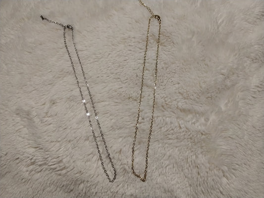 Chaine dorée ou argenté