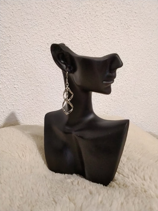 Boucles d'oreilles torsadée