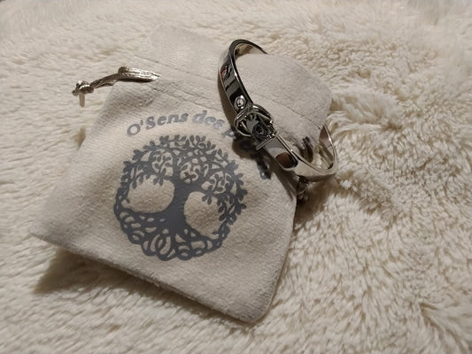 Bracelet ceinture argenté