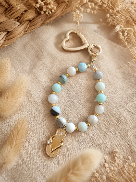 Porte clés amazonite matte