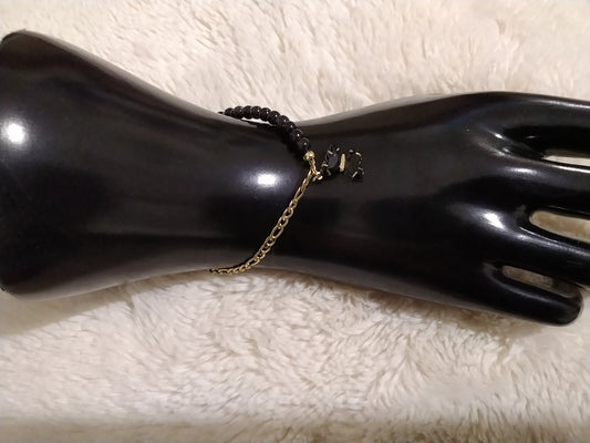 Bracelet papillon noir