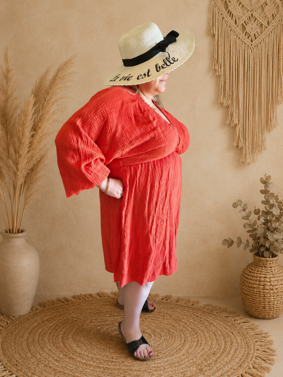 Robe gaze de coton