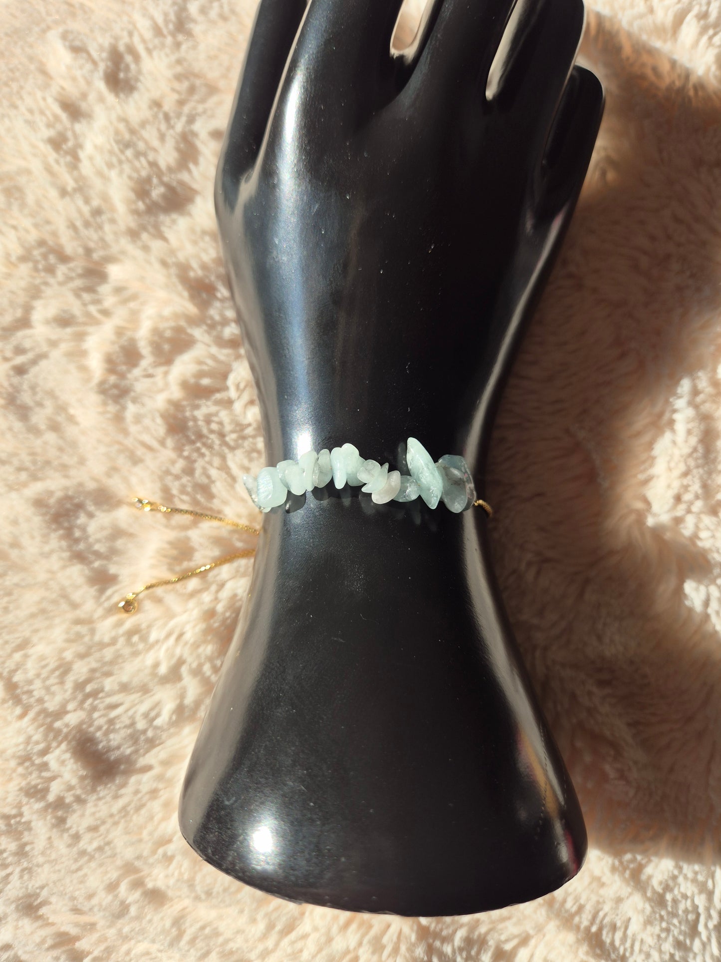 Bracelet sur chainette lien coulissant