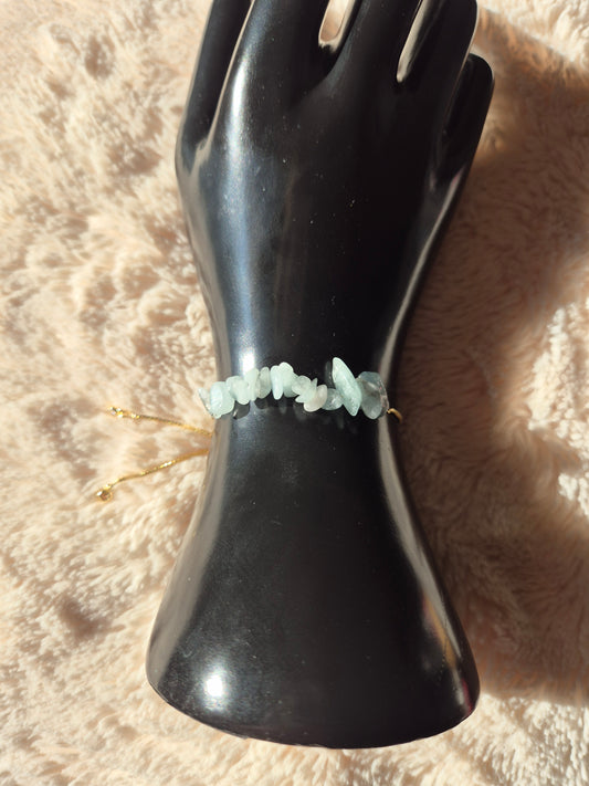 Bracelet sur chainette lien coulissant