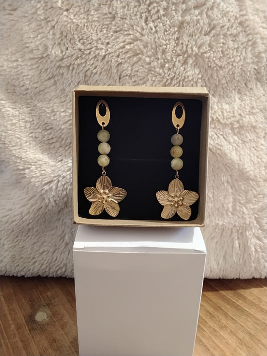 Boucles d'oreilles Opale d'amour