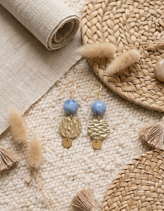 Boucles d'oreilles pierre de lune