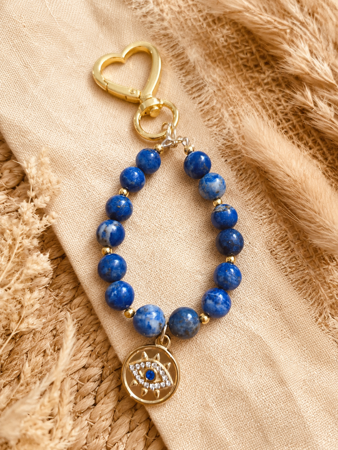 Porte clés lapis lazuli