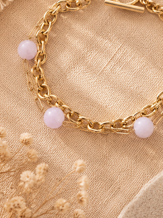 Bracelet double kunzite