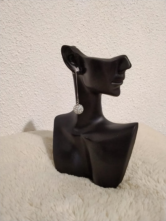 Boucles d'oreilles 2 en 1 scintillantes