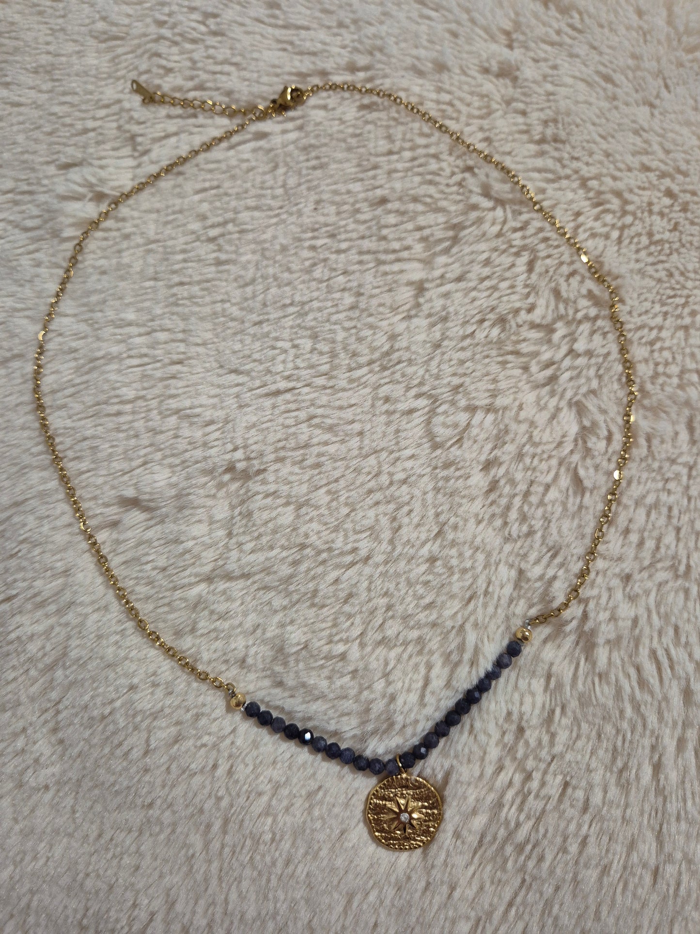 Collier coeur de saphir