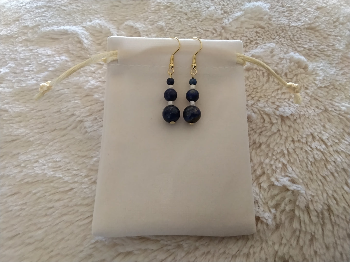 Bleu Royal – Boucles d’oreilles pendantes en Lapis-Lazuli