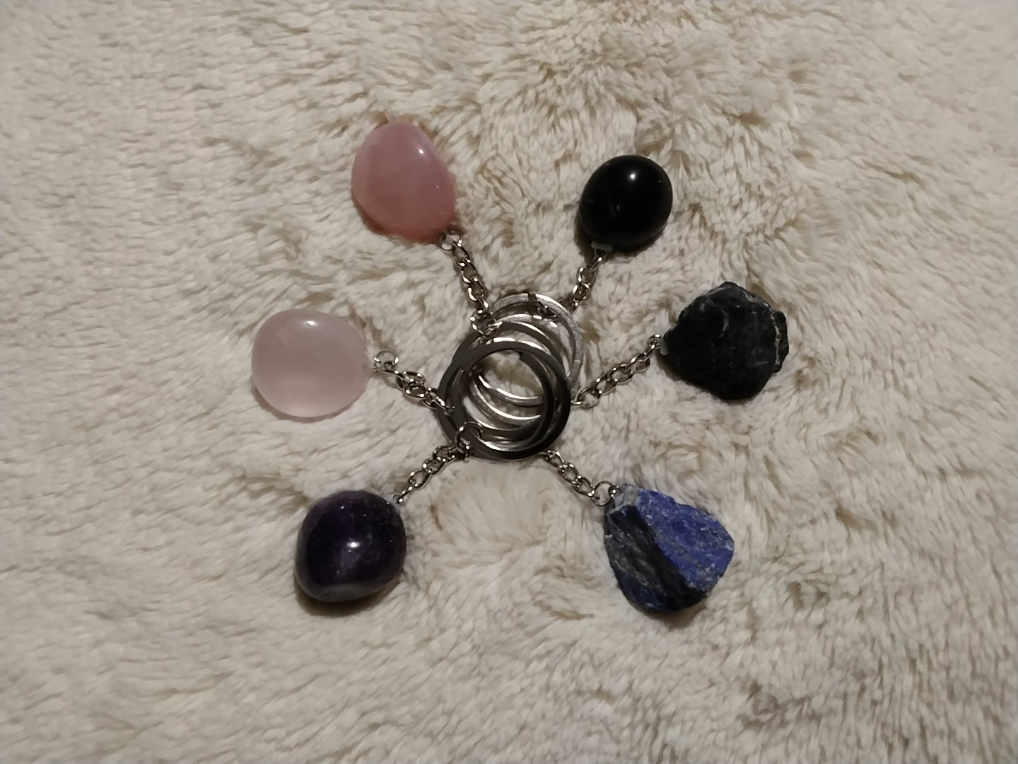 Porte clé pierre naturelle