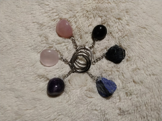 Porte clé pierre naturelle