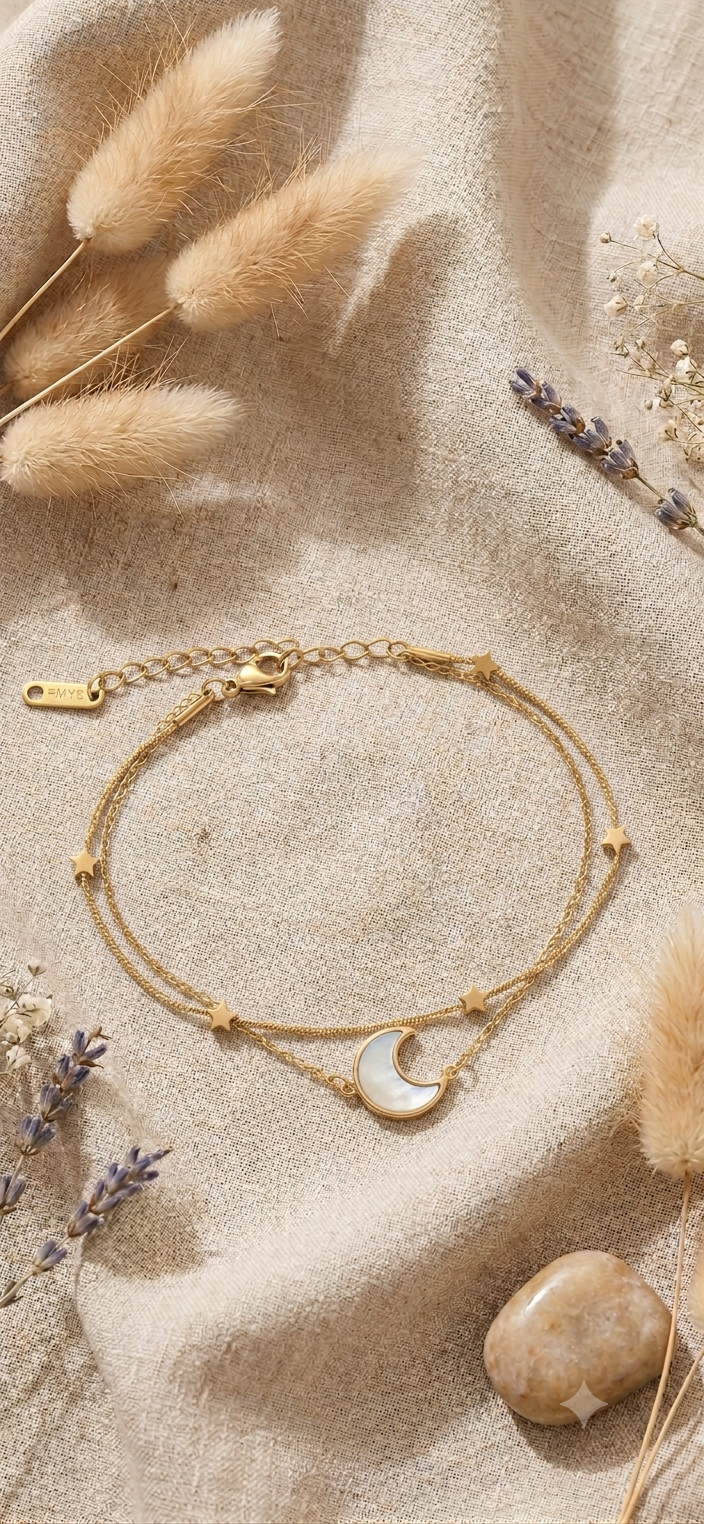 Bracelet double lune