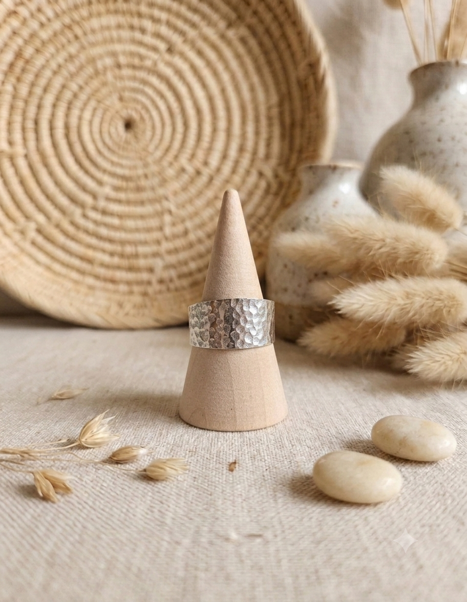 Bague martelée