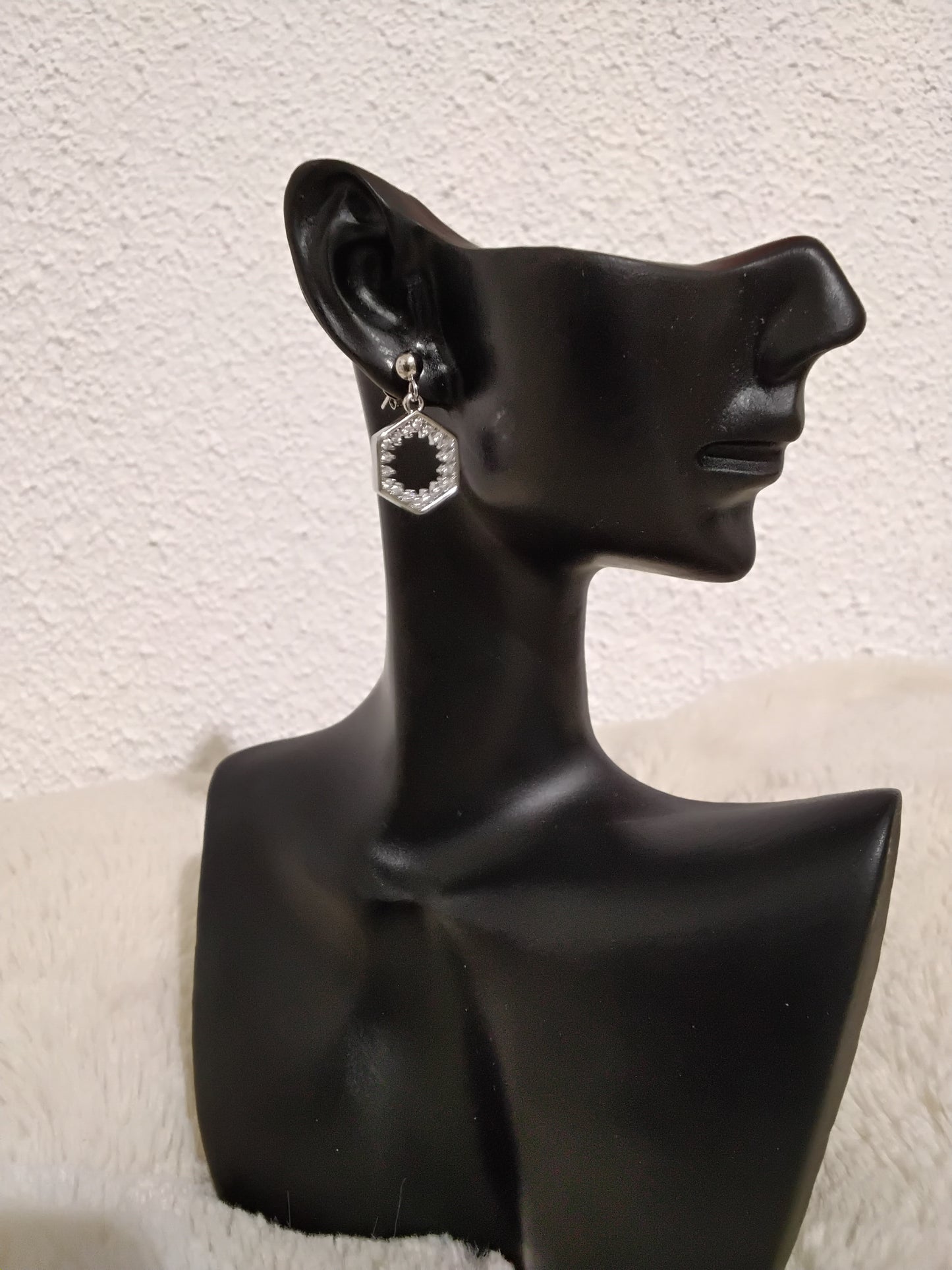 Boucles d'oreilles hexagones