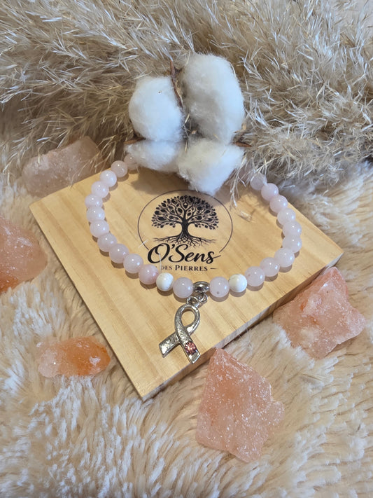 Lueur de Cœur et de Courage bracelet octobre rose