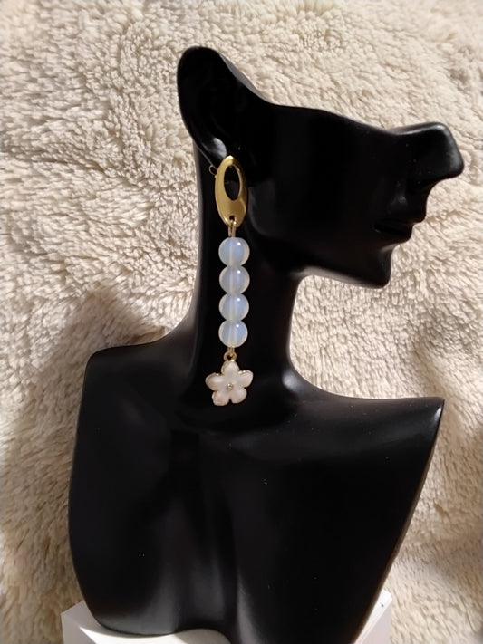 Boucle d'oreilles Opale de printemps