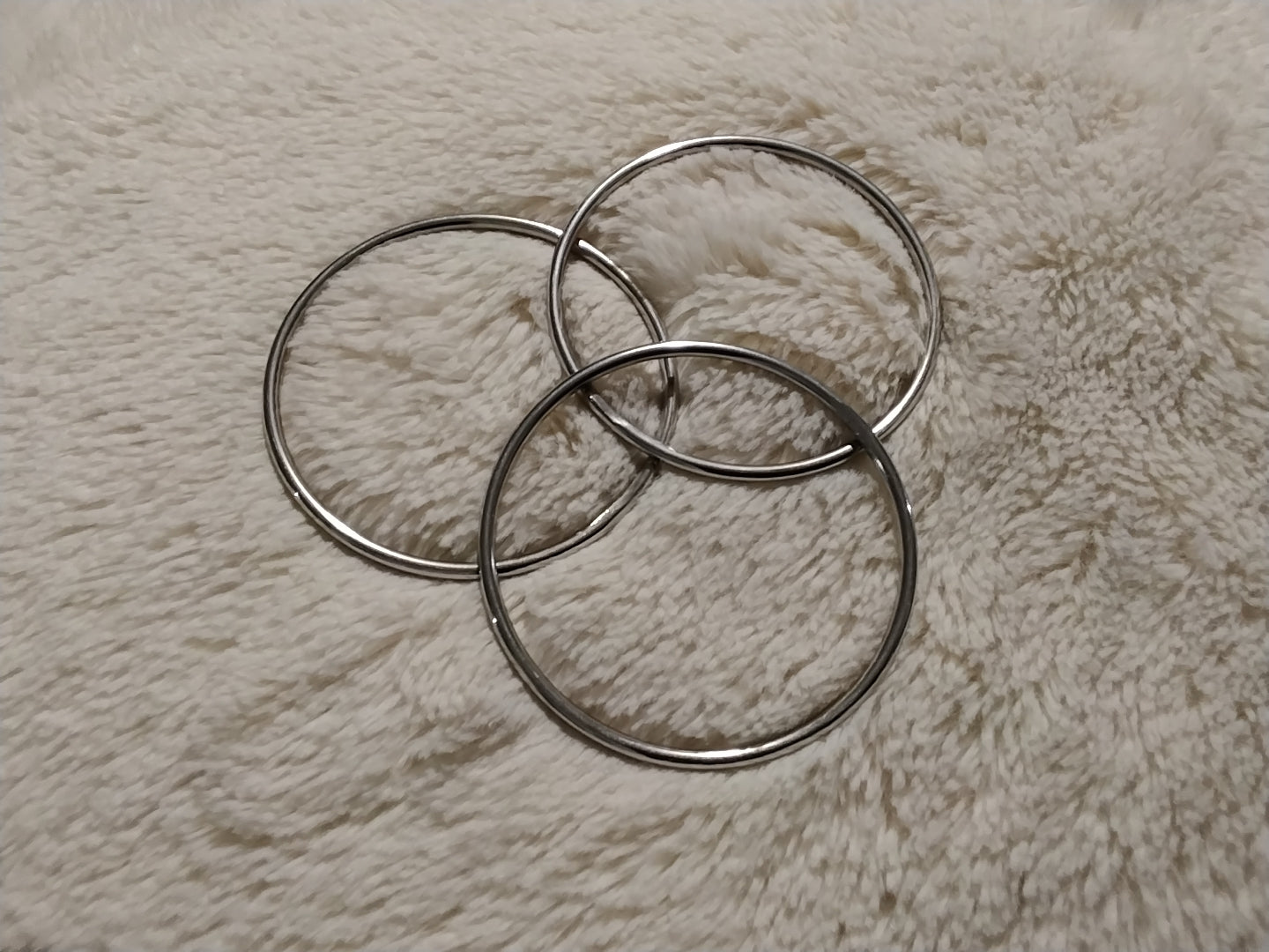 Jonc argenté ou doré acier inoxydable