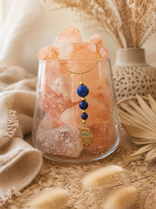 Collier lapis lazuli main