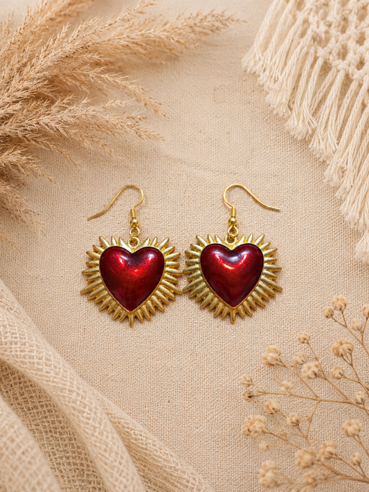 Boucles d’oreilles coeur