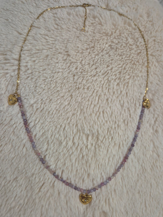 Cœur d’Aurora Collier aux pierres de tourmaline